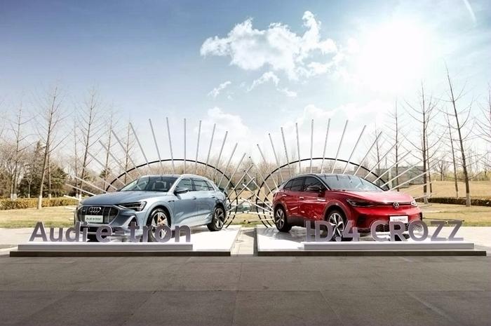 ID.4 CROZZ、Audi e-tron展車(chē)